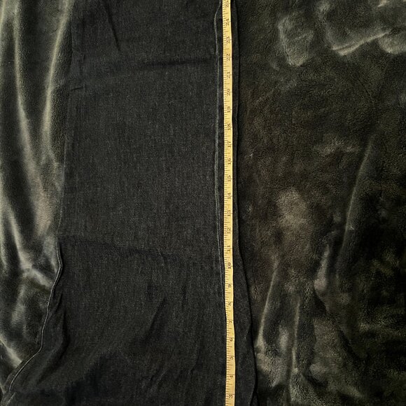 Pleated Wide-Leg Denim Trousers - Picture 6 of 6